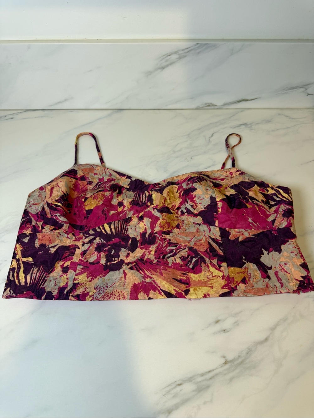 Club Monaco pink printed summer top
